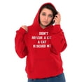 thumbnail image 3 of A Cat Rescued Me Adopted Pet Lovers Unisex Plus Size Hoodie Brisco Brands 4X, 3 of 6