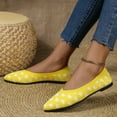 thumbnail image 2 of Sngxgn Women's Slip on Shoes Comfortable Flats Shoes Dress Shoes Work Casual Flats(Yellow,40), 2 of 6
