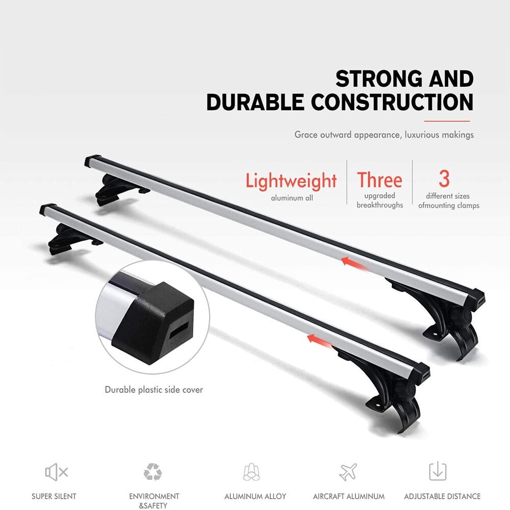 48" Bare Roof Rack Cross Bars Luggage Cargo Carrier For Ford Escape 2001-2024