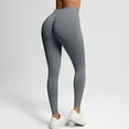 thumbnail image 6 of REALiKUN Hidden Scrunch Butt Workout Leggings for Women Seamless Mid Low Waist 25" Impact Yoga Pants, 6 of 8
