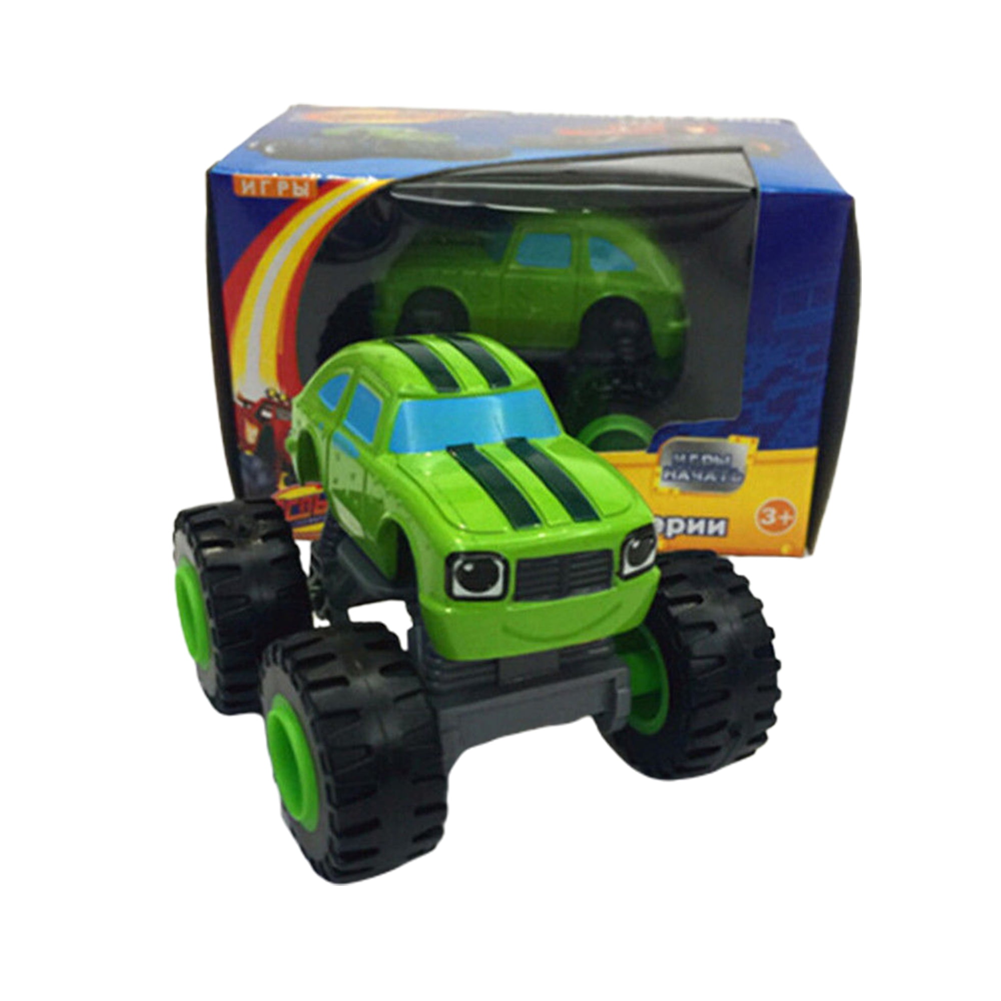 Eyiiye Nickelodeon Blaze And Monster Machines Super Stunts Kids Toy Truck Car Green