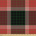 thumbnail image 2 of Ambesonne Buffalo Plaid Fabric by the Yard Upholstery, Christmas Squares Art, 1 Yard, Dark Pink and Charcoal Grey, 2 of 5