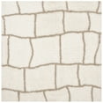 thumbnail image 6 of SAFAVIEH Toronto Deidra Abstract Polyester Shag Area Rug, Ivory/Silver, 5' x 8', 6 of 10