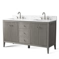 thumbnail image 5 of Vanity Art 60" Bathroom Vanity with Sink, Freestanding Storage Cabinet with Engineered Marble Top, Flip Down Tray, Drawer, and Shelve, 5 of 8