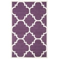 thumbnail image 2 of SAFAVIEH Chatham Hayden Geometric Wool Area Rug, Purple/Ivory, 5' x 8', 2 of 10