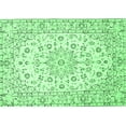 thumbnail image 1 of Ahgly Company Indoor Rectangle Medallion Emerald Green Traditional Area Rugs, 2' x 3', 1 of 4