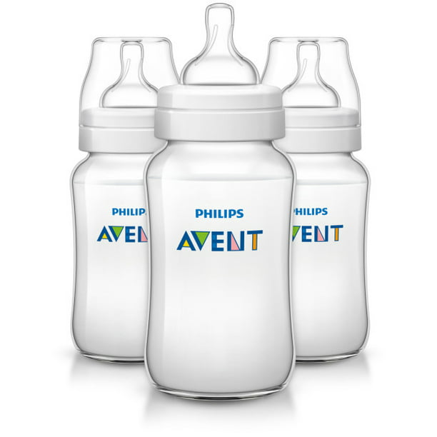 Noord West Kreta Dankbaar Philips Avent Anti-colic baby bottles Clear, 11oz, 3pk, SCF406/37 -  Walmart.com