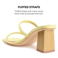 thumbnail image 4 of Journee Womens Henrietta Open Square Toe Block Heel Dress Sandals, 4 of 7