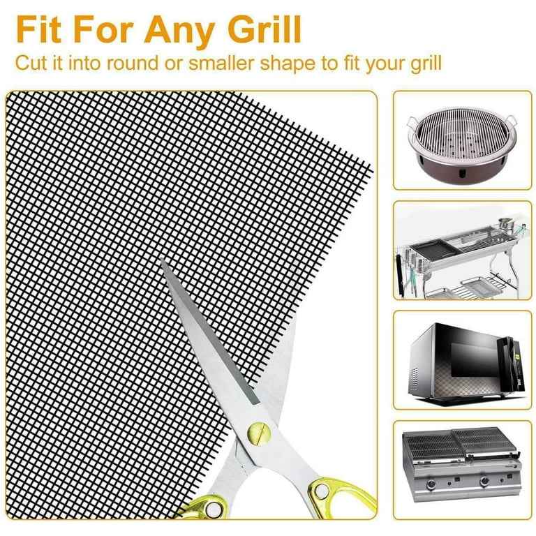 non-stick bbq grill mesh mat oven