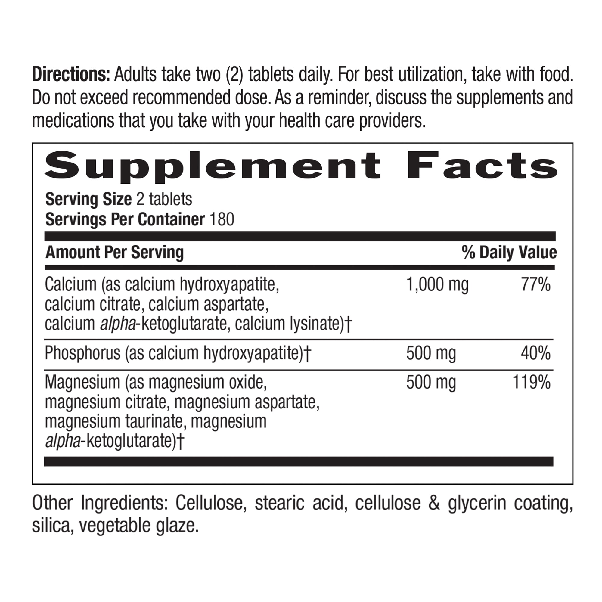 Country Life Target-Mins Calcium Magnesium Complex 1000mg/500mg, 360 Tablets, Certified Gluten Free, Vegan, Non-GMO Verified