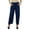 Navy Blue, variant on Bimba Women Long Pajama With Pockets Modal Cotton Night Pyjama Sleepwear