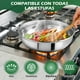 thumbnail image 3 of NOVRY Batería de Cocina de Acero Inoxidable de 20 Piezas, Juego de Ollas y Sartenes Antiadherentes con Juego de Cuchillos para Estufas de Inducción, Eléctricas y Gas (color metalico), 3 of 5