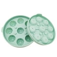 thumbnail image 1 of 3D Silicone Rose Shape Ice Cubes Tray Multipurpose DIY Ice Ball Stencil - Rose Ice Green, 1 of 2