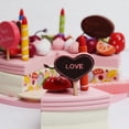thumbnail image 3 of Children‘s Kitchen Simulation Toy Wooden Simulation Fruit Cake Model Set Children‘s Toy Realistic Model Toy Children‘s Birthday, 3 of 6