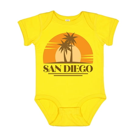 

Inktastic San Diego California Retro Sunset Gift Baby Boy or Baby Girl Bodysuit