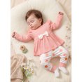 thumbnail image 4 of Cenuakty Girl Fall Outfit Floral Long Sleeve Tops and Pants Set, 4 of 5