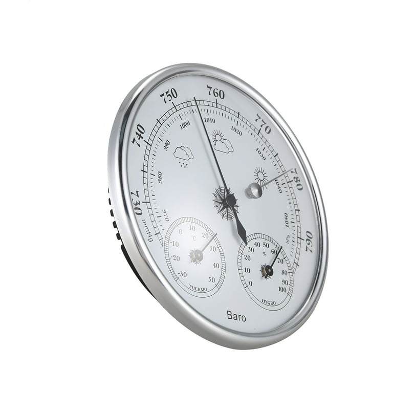Wall Mounted Multifunction Thermometer Hygrometer High Accuracy Pressure  Gauge Air Weather Instrument Barometers - China Thermometer