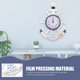 thumbnail image 4 of Reloj de pared digital grande, relojes de baño, anclajes de pared, reloj de barco, reloj de playa, reloj de ancla, decoración de pared, 4 of 4