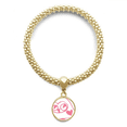 thumbnail image 1 of Pendentif Rond en Forme de Cœur Oiseau Rire Protéger animal en bracelet Chaîne de Bijoux, 1 of 3