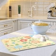 thumbnail image 6 of Yayeee Dish Drying Mat for Kitchen Counter Ultra Absorbent Easy Clean Pad 24x18", Colorful Flower, 6 of 7