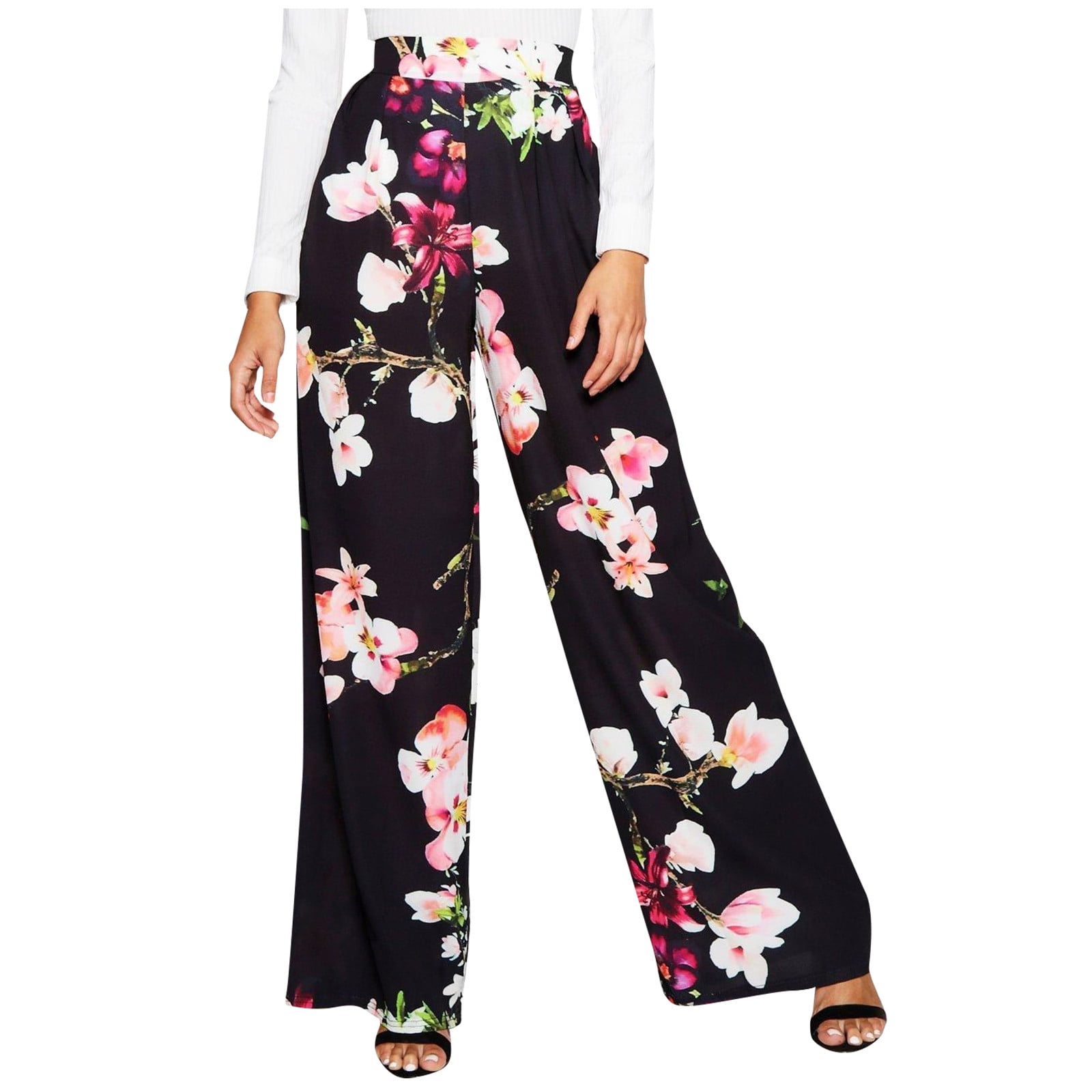 Scrub Pants,Women's Fashion High Waist 