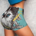 thumbnail image 4 of Lsque Husky With Dreamcatcher Pattern High Waisted Biker Shorts for Women-Tummy Control Fitness Athletic Workout Running Yoga Gym Shorts,Moisture-Wicking-Small, 4 of 9