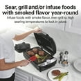 thumbnail image 2 of Hamilton Beach Electric Indoor Grill with Hot and Cold Smoke Infuser and Smoking Rack, Black, 2 of 12