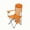 Orange, variant on Portable Camping Chair with Cushioned Seat & Back, Side Pockets and Cup Holder, Includes Carry Bag, Ideal for Camping, Tailgating, Fire Pits, Patio and Outdoor Activities