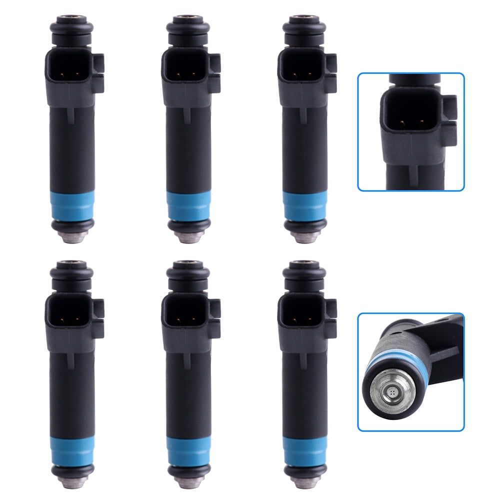 Fuel Injectors ECCPP 6pcs 4 Hole Fuel Injector Kits 04861238AC Fit for 2005 2006 2007 2008 for Chrysler Pacifica,2001 2002 2003 2004 2005 2006 2007 for Chrysler Town Country for Dodge Grand Caravan