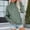 Green, variant on 2025 Autumn Hoodie Blackish Green Hoodie Long Sleeves Half Zipper Short Cardigans for Women Solid Color Trendy Hoodie Streetwear Hoodie(3XL)
