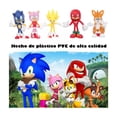 thumbnail image 3 of Sonic Tails Knuckles Eggman Amy Rose Figuras Juego 12 pcs multicolor, 3 of 4