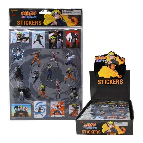 Naruto Shippuden - Raised Characters Puffy Stickers