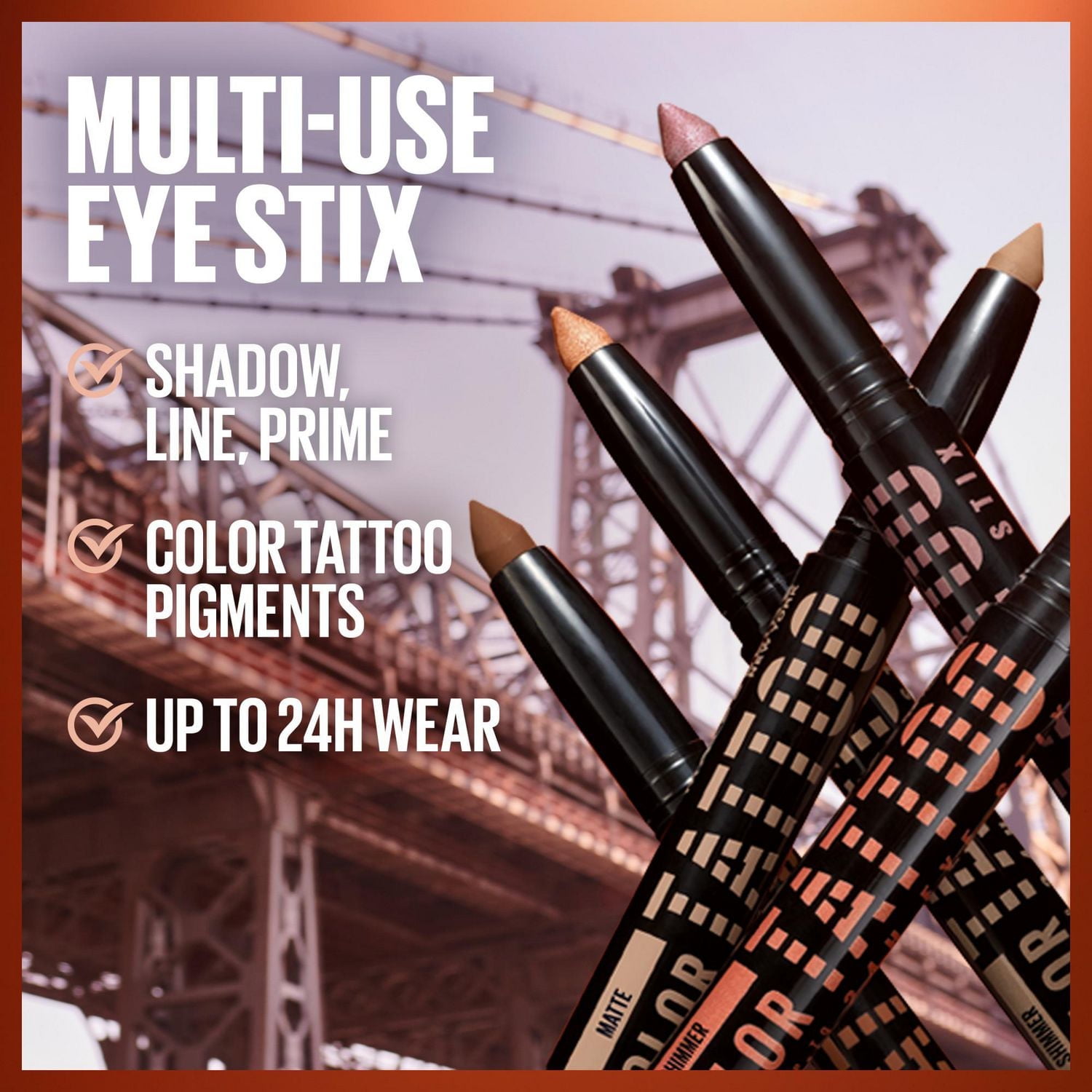 Maybelline New York Colour Tattoo Eye Stix, Multi-Use Eye Sticks