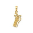 thumbnail image 3 of 14K Gold Golf Bag W/ Clubs Charm, 3 of 4