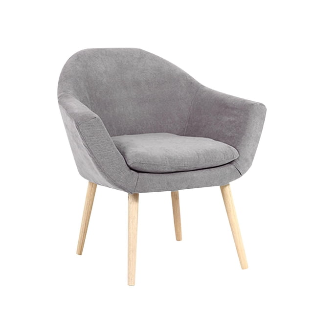 Sillón de salón, sofá, sillón, elegante, elegante, versátil, sencillo, sillón, sofá de ocio para comedor, oficina, dormitorio interior, balcón Gris