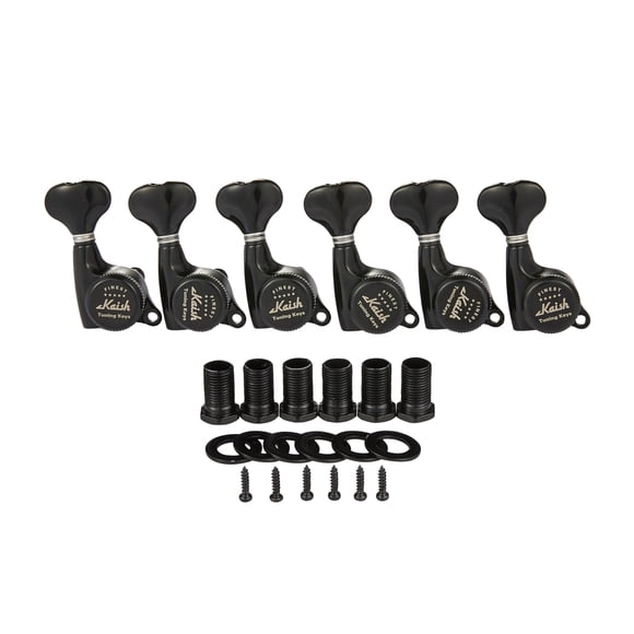 KAISH 18:1 Gear Ratio Guitar Locking Tuners Machine Heads Guitar Locking Tuning Keys Pegs for Strat/Tele/LP/SG most Electric or A