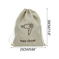 thumbnail image 3 of STPToys Dust Bags for Hair Dryer Dust Cover Bag for Handbags Dust-proof Drawstring Storage Pouch Travel Storage Bag - Medium - Khaki, 3 of 4