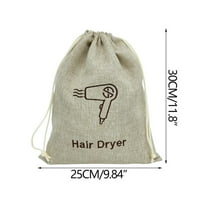 Lilixerw Hair Dryer Bags Drawstring Storage Organizer Bag Container Hairdryer Bag for Travel Bathroom