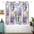 thumbnail image 2 of Flowers Succulent Plants Black Out Curtains Aesthetic for Bedroom Living Room Sliding Glass Doors Kitchen Windows 2 panels set, 2 of 5