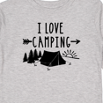 thumbnail image 4 of Inktastic I Love Camping- Tent and Trees Boys or Girls Long Sleeve Toddler T-Shirt, 4 of 5