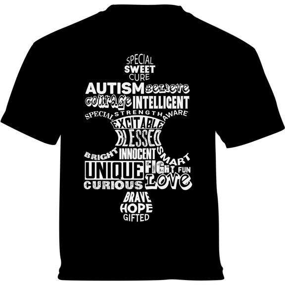 Autism Puzzles Hope Blessed Autism Awareness Toddler T-Shirt - Graphic Tee - 2T 3T 4T 5/6T