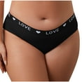 thumbnail image 2 of Censtreet Plus Size Women's Underwear Cotton Hipster Panties Low Rise Briefs Soft Breathable Ladies Underwear, 2 of 6