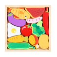 thumbnail image 2 of Kids Wooden Vehicle Food Number Animal Cognition Puzzle Learning Educational Toy, 2 of 9