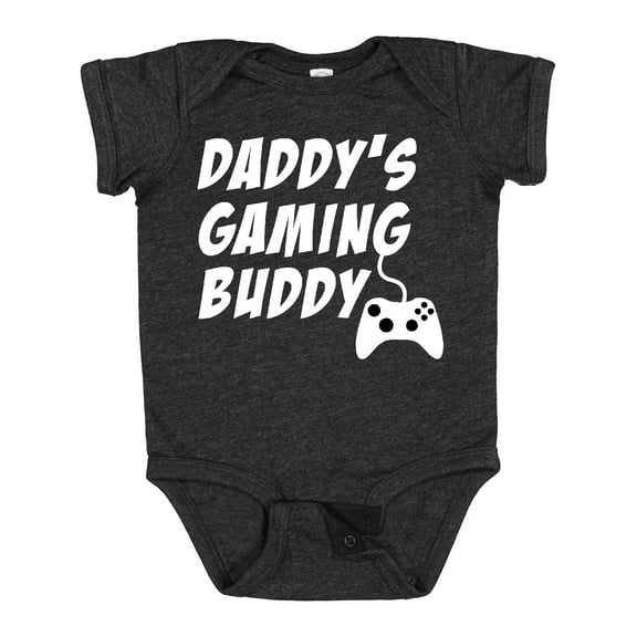 Inktastic Daddy's Gaming Buddy with Controller Boys or Girls Baby Bodysuit