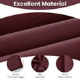 thumbnail image 6 of Lux Decor Blackout Curtains Set of 2 for Living Room, Thermal Insulated Bedroom Drapes, Noise-Reducing & Light Blocking Curtains, 52"x63" Burgundy, 6 of 11