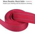 thumbnail image 7 of VIVAGLORY Dog Leash with Padded Handle, Reflective Nylon Lead, Medium & Large, Red, 5 ft, 7 of 7