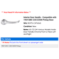 thumbnail image 2 of Interior Door Handle - Compatible with 1969 GMC C35/C3500 Pickup Base, 2 of 2