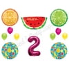 NEW! TWO-TI FRUITY 2nd Second Birthday Party Balloons Decoration Supplies Pineapple