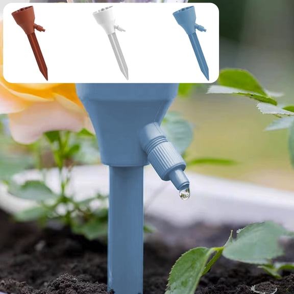 TTJ Automatic Plants Waterer Slow Drip Irrigation System for Indoor Outdoor Potted Plants Garden Self Watering Device for Travel Vacation Daily Care Use