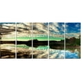 thumbnail image 2 of Sky Nuages Miroir dans la Rivière Panorama - Impression sur Toile Paysage, 2 of 3